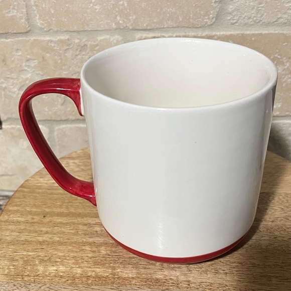 Red and White Fall Leaf 🍂 Coffee Mug - Picture 3 of 4